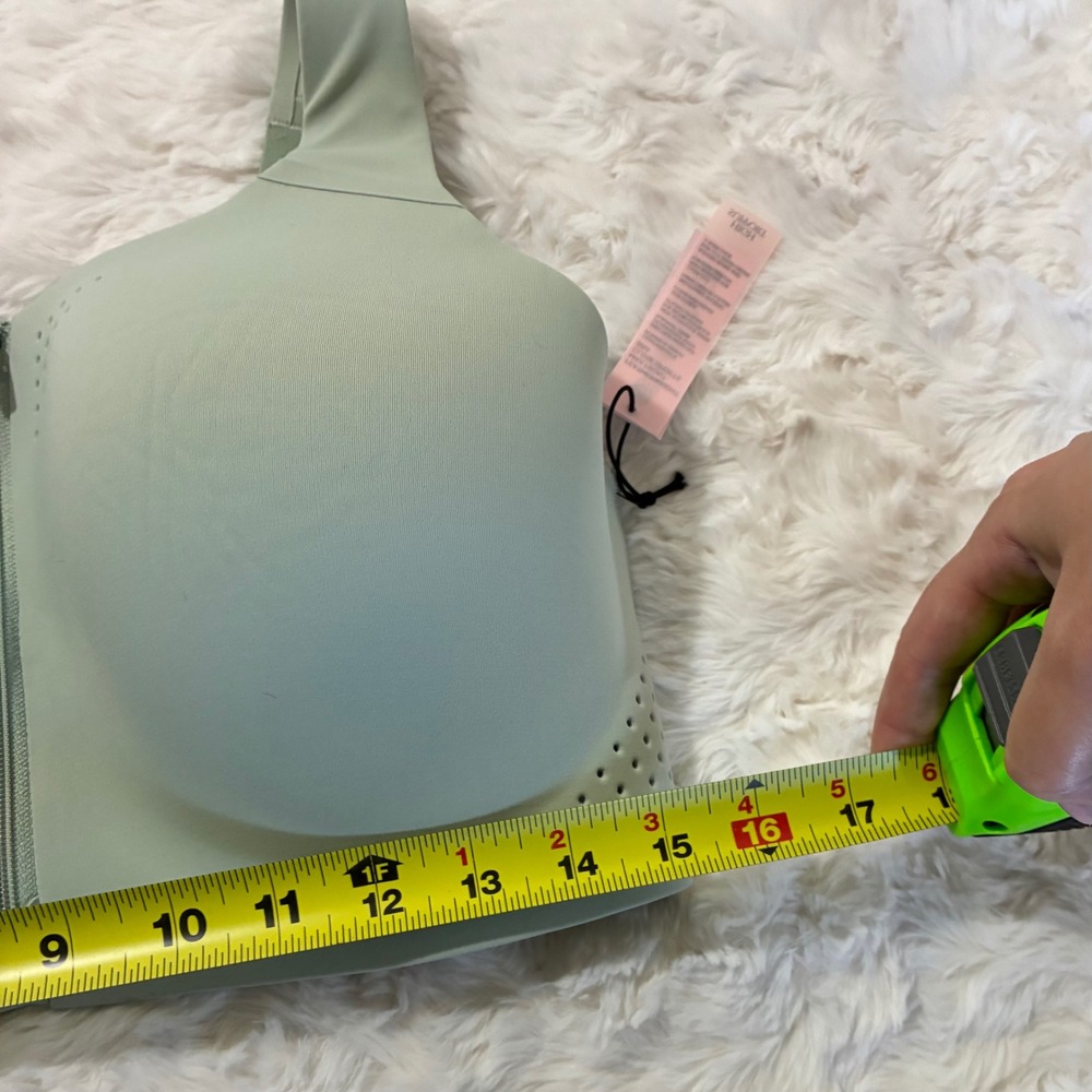 Victoria's Secret Sport Featherweight Max High Support Zip Front Bra 38DD Green - Picture 4 of 4